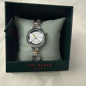 Ted Baker Silver and Gold Two-Tone Bow Dial Watch